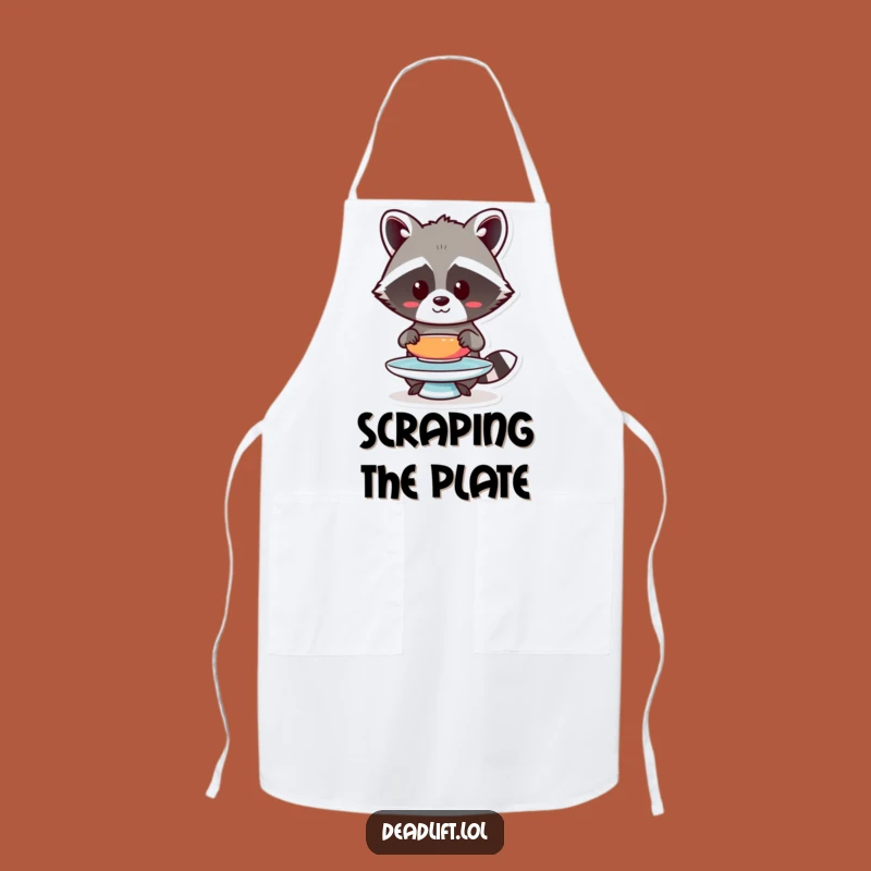 Funny Kawaii Raccoon Apron - Humorous Kitchen Gift for Focused Cooks