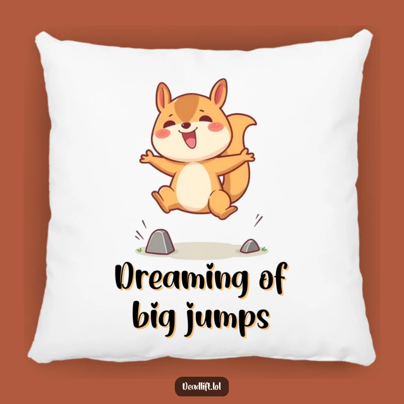 Soft Funny Kawaii Squirrel Pillow, Cozy and Humorous Home Accent Gift