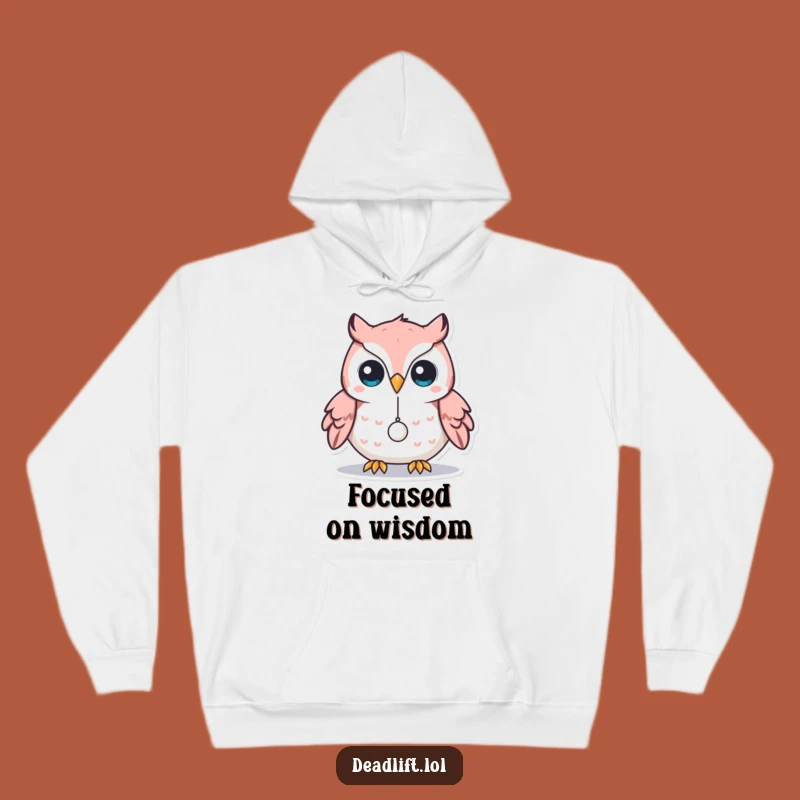 Funny Kawaii Owl Hoodie: Cozy Concentration - Ultimate Humorous Gift
