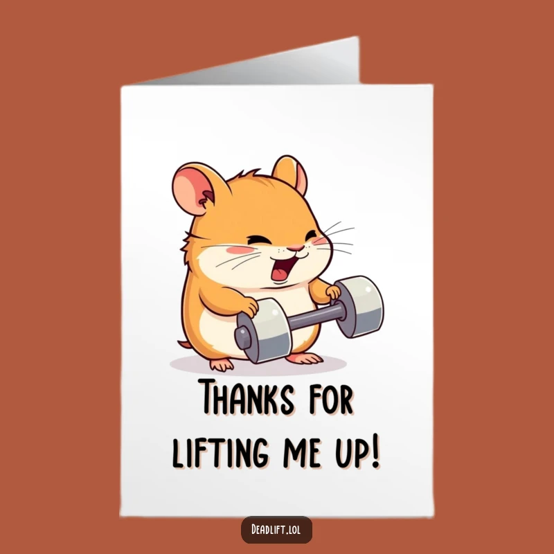 Free Printable Hamster Thank You Card: Little Effort, Big Thanks Download