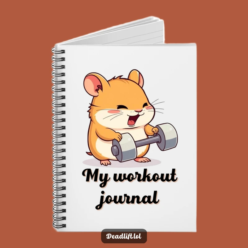Funny Kawaii Hamster Notebook: Gym Efforts Journal - Humorous Writing Gift