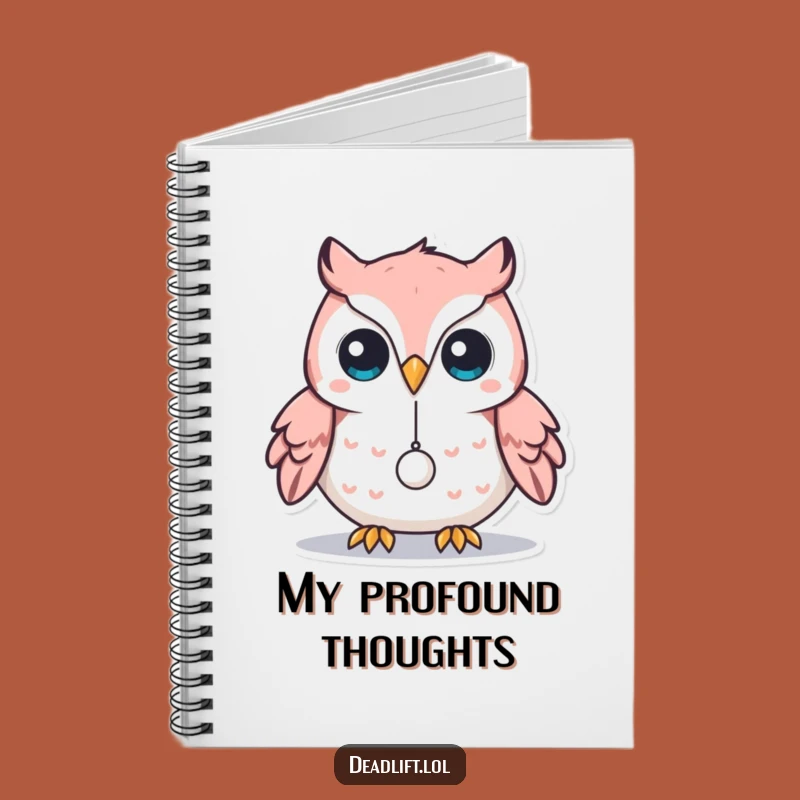 Funny Kawaii Owl Notebook: Focused Balance Journal - Humorous Writing Gift