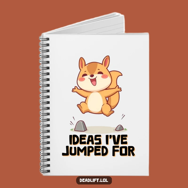 Funny Kawaii Squirrel Notebook for Ideas, A Playful Journal Gift