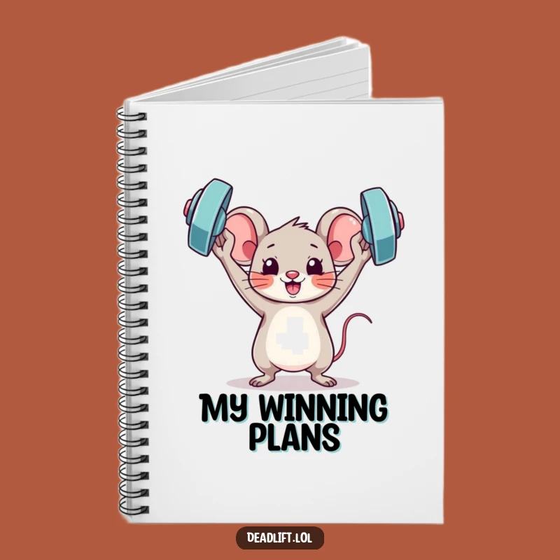 Funny Kawaii Mouse Notebook: Victory Journal - Humorous Writing Gift
