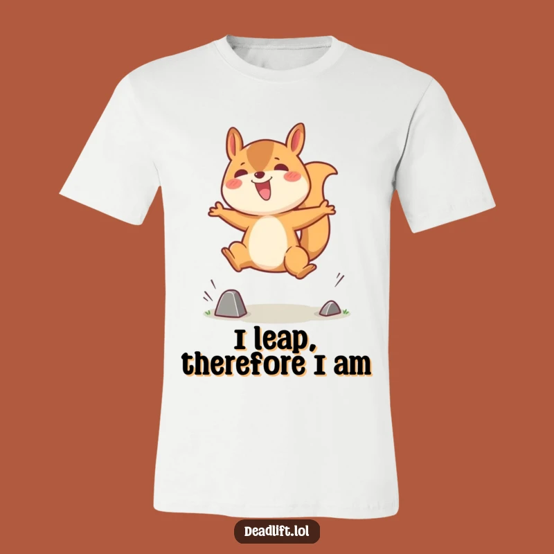 Funny Kawaii Squirrel T-Shirt for Energetic Souls, A Hilarious Gift Idea